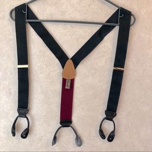 Trafalgar Black Suspenders/Braces
